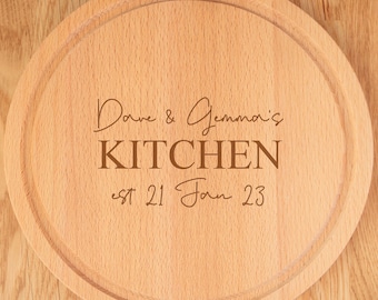 Personalised Round Chopping Board - Kitchen