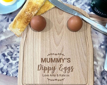 Personalised Floral Toast Dippy Egg Board