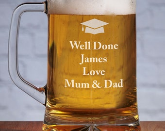 Personalised Graduation Beer Tankard