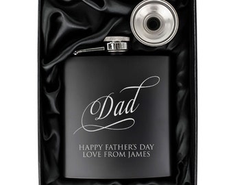 Personalised Metal Hip Flask – Father's Day