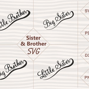 Brothers and Sisters sticker bundle SVG- Digital download. Cutting files for Cricut and Silhouette