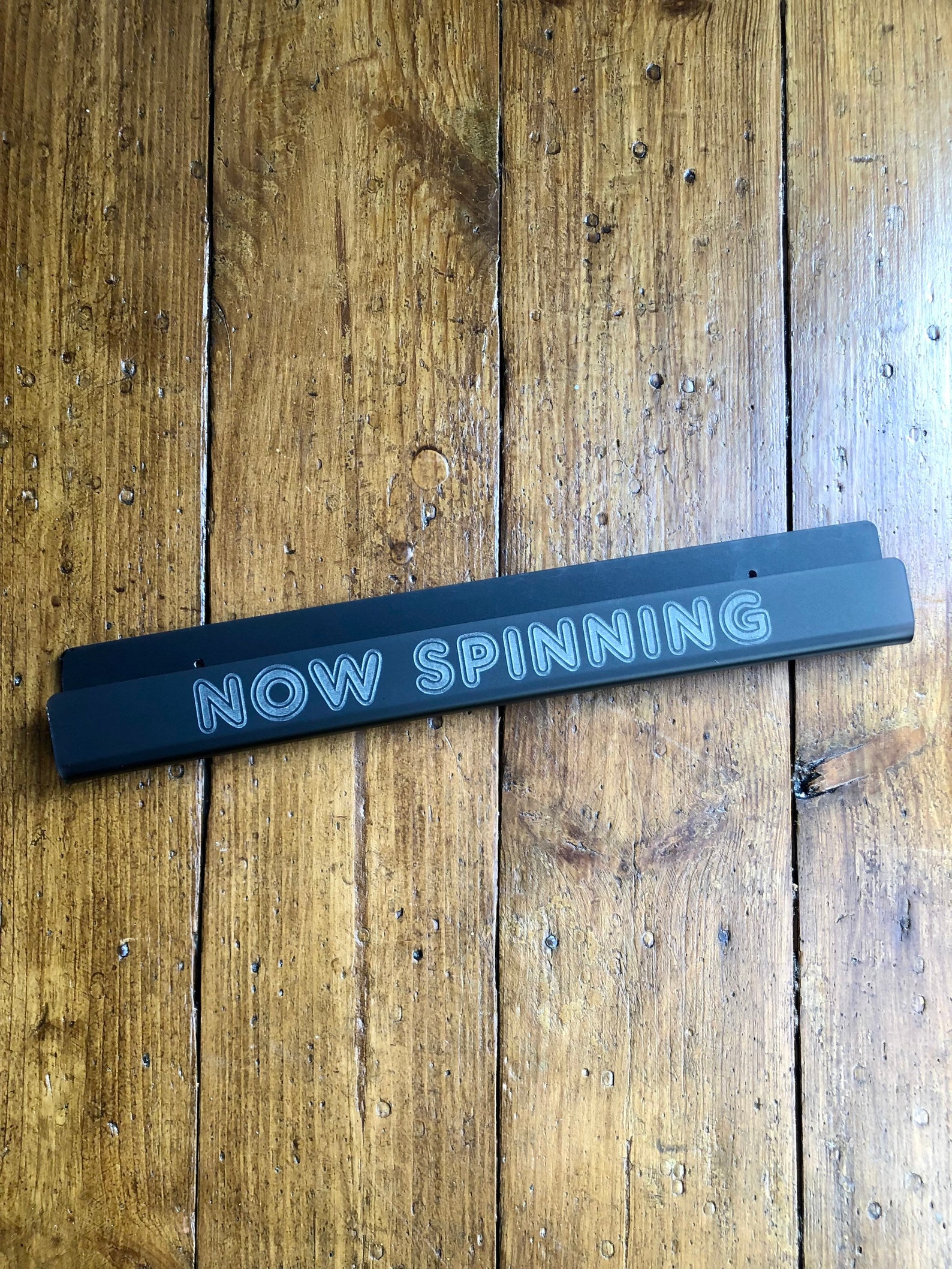 Vinyl record holder now spinning now playing customisable wall Etsy