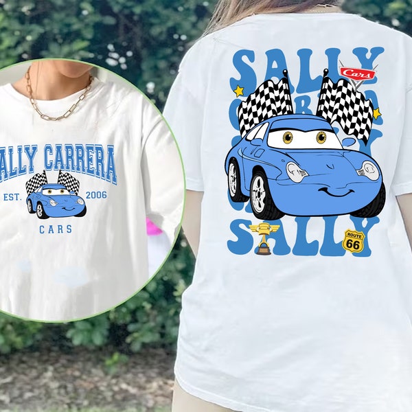 Sally Carrera Cars On The Road Shirt, Disneyland Cars Movie Sweatshirt, Cars Sally Carrera Tee, Radiator Spring Shirt, Piston Cup Shirt