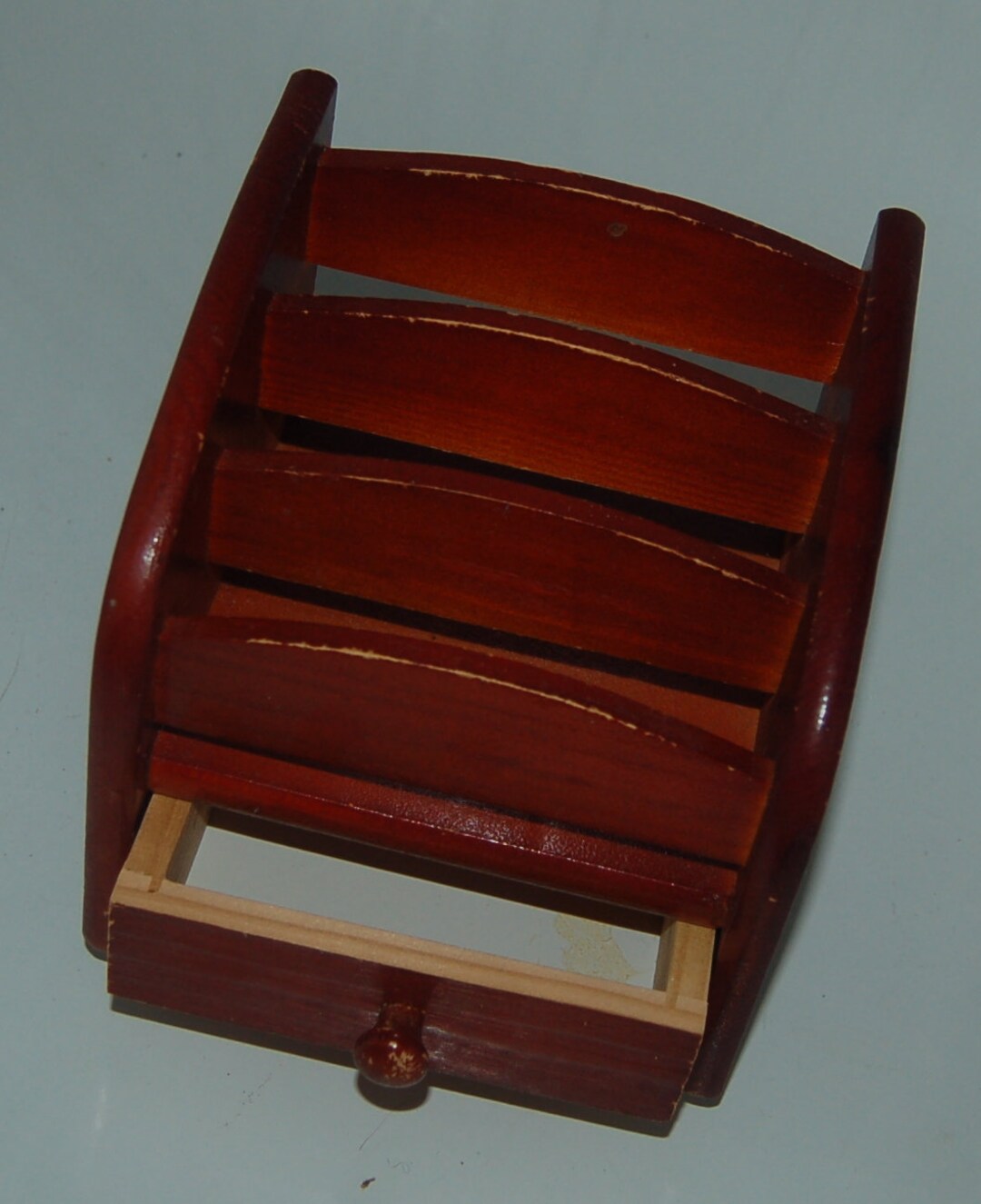 Wooden Letter Sorter Spinning Letter Sorter With Drawer Etsy
