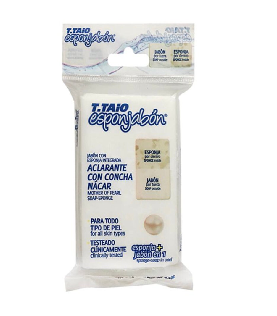 ESPONJABON Esponjabon T Taio Face Soap Mother of Pearl Soap Sponge