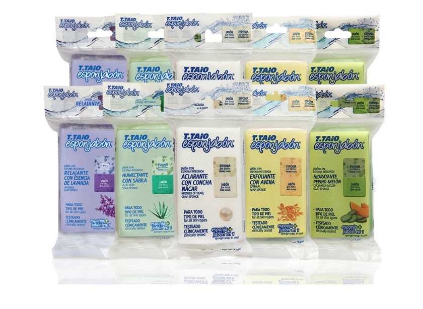 ESPONJABON Esponjabon T Taio Face Soap Mother of Pearl Soap Sponge