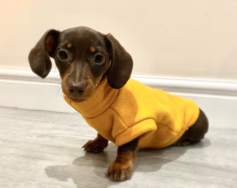 Miniature Dachshund/Sausage Dog/Puppy Fleece Jumpers handmade