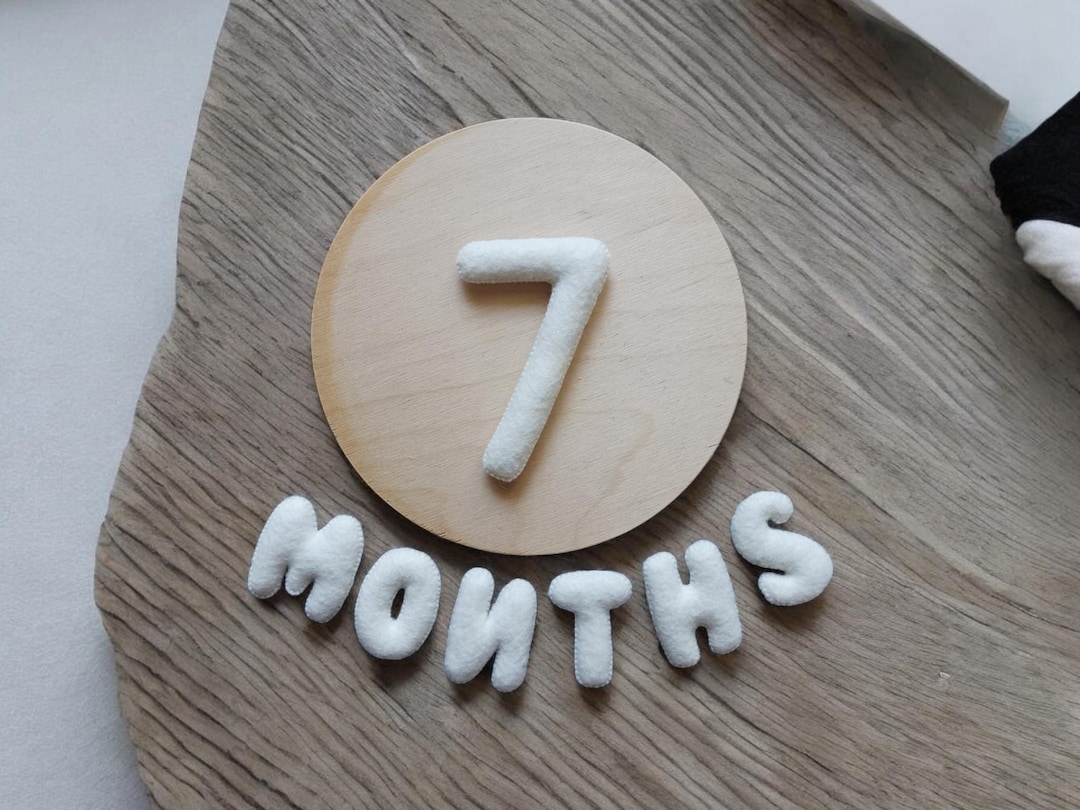 Baby Milestone Numbers Set, Baby Monthly and Weekly Milestone Numbers ...