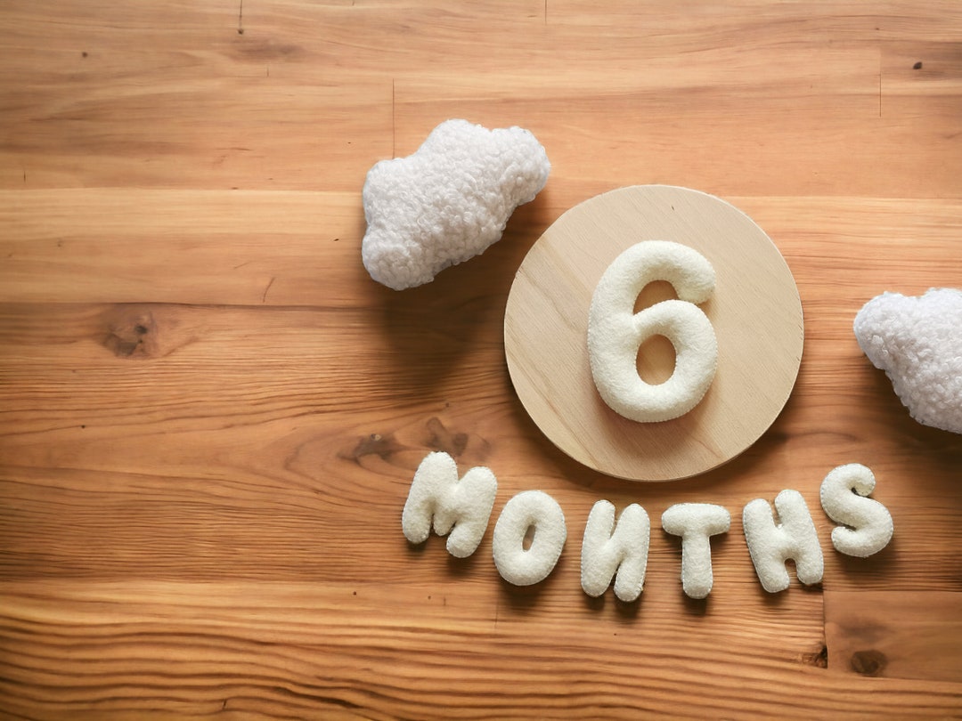 Baby Milestone Numbers Set, Baby Monthly and Weekly Milestone Numbers ...