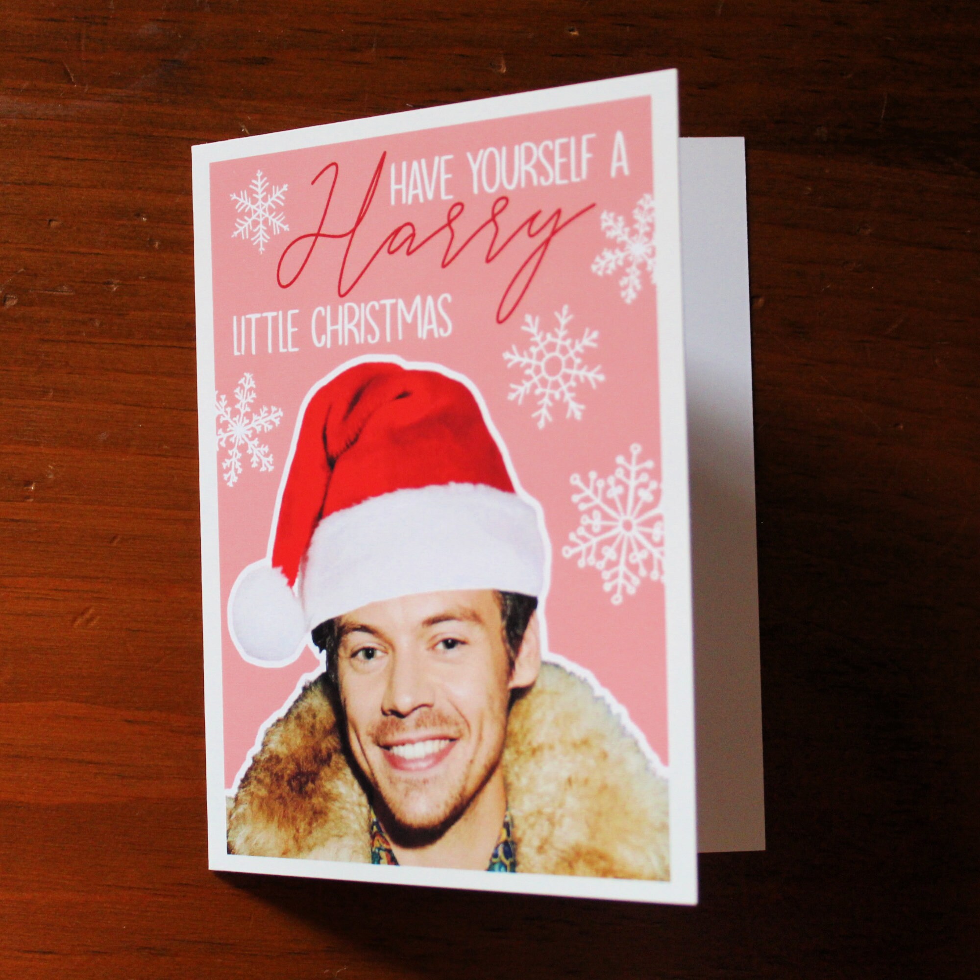 Harry Styles Christmas Card have Yourself a Harry Etsy