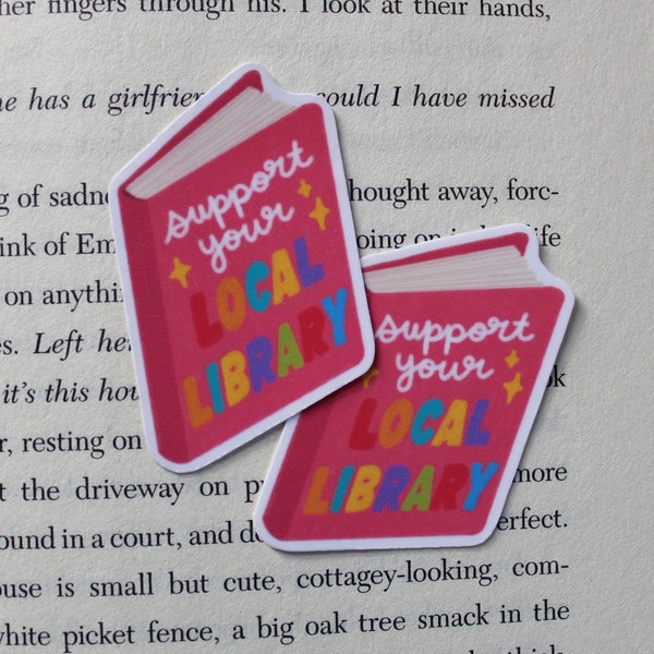Library Sticker Etsy