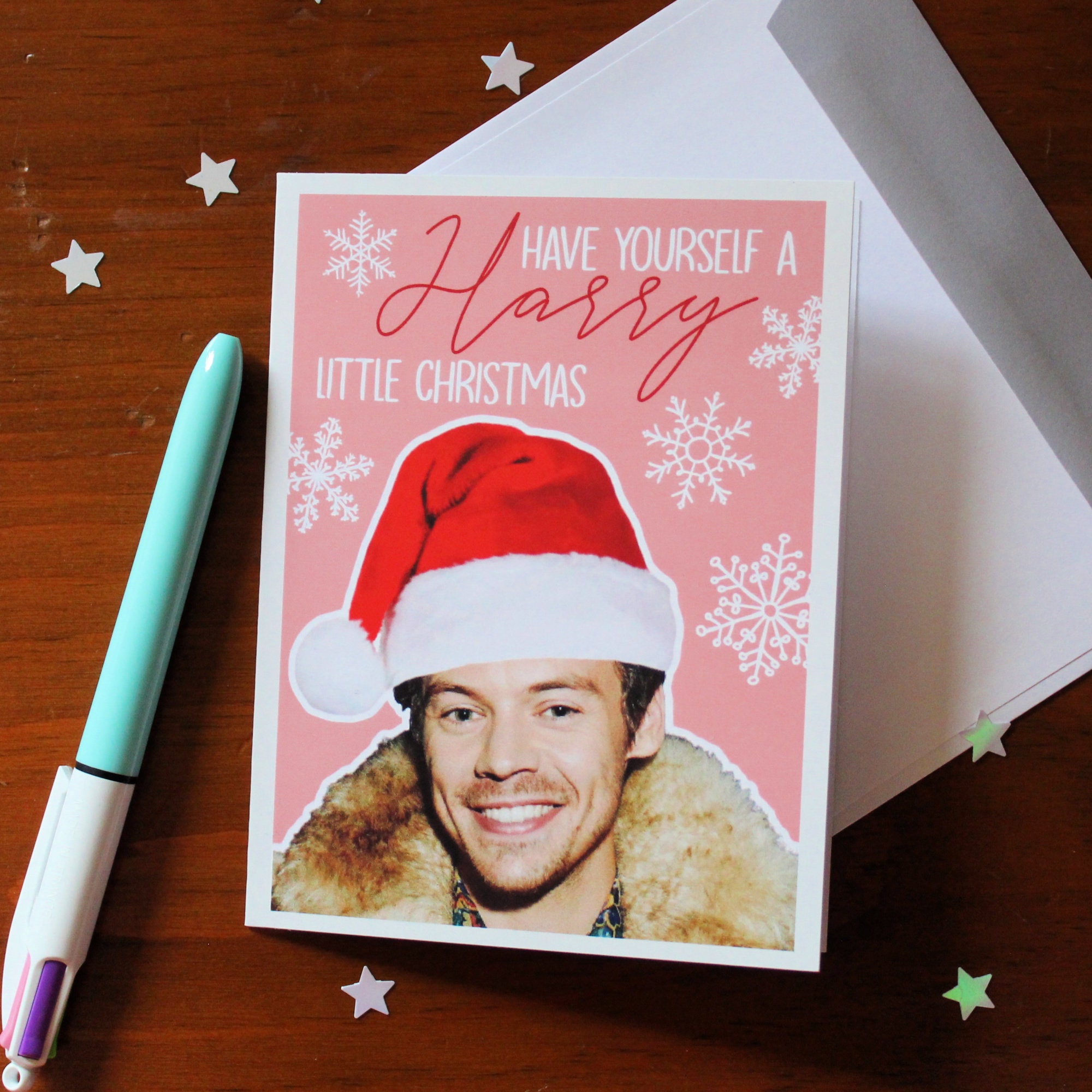 Harry Styles Christmas Card have Yourself a Harry Etsy