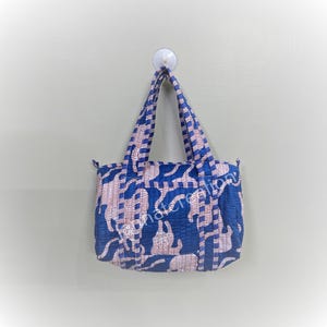 Floral Printed Tote Bags | Quilted Tote Bag | Printed Tote | Beach Bag | Large Quilted Bag | Quilted Large Shopper Bag Tote