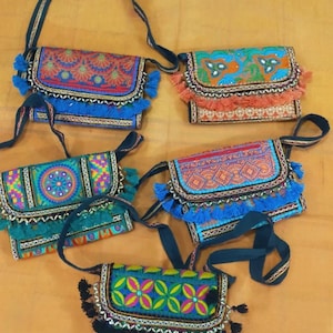 Assorted Wholesale Lot Of 5 To 100 Piece&#39;s Banjara Patchwork Bags, Vintage Handmade Bags, Boho Bags, Banjara Clutch Purses Bags, Women Bags