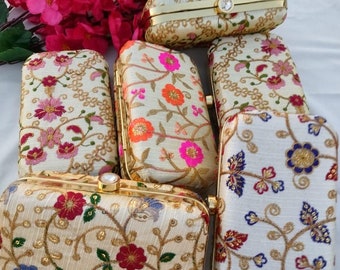 Lot Of 2-100 Clutch Bags, Indian Wedding Gifts, Wedding Favor, Christmas Gift, Gift Party Handbag, Indian Clutches, Return Gift For Her