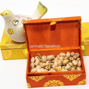 Assorted Color Lot Wedding Favor Box, Jewelry Box, Wedding Gift, Diwali Gift, Indian Handmade Box Gift, Indian Bridesmaid Box, Return Gift image 3
