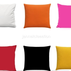 Solid Color Plan Cotton Pillow Cover Pillow Cover Cushion Cover Pillow Case  Sofa Pillow Cover Home Decor Cushion Cove Custom Size Pillow