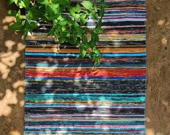 2×3フィートのハンドメイドマルチカラーコットンチンディラグラグドアマットフロアラグ