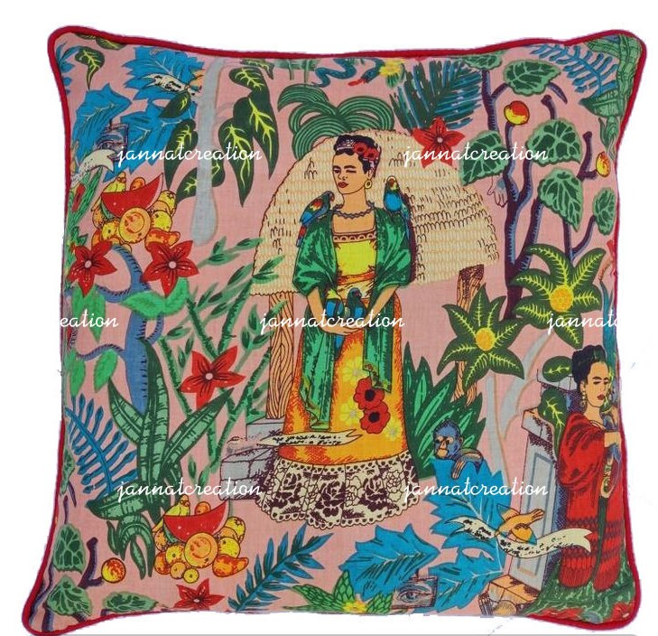 2 PIECE Home Decor Farida Khalo Pillow Cover's / Throw Etsy UK