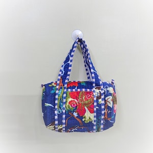 Floral Printed Tote Bags | Quilted Tote Bag | Printed Tote | Beach Bag | Large Quilted Bag | Quilted Large Shopper Bag Tote