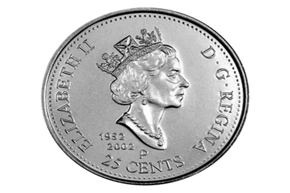 *VERY LOW MINTAGE*BU UNC Canada 1952-2002 Golden Jubilee loonie $1 dollar coin 