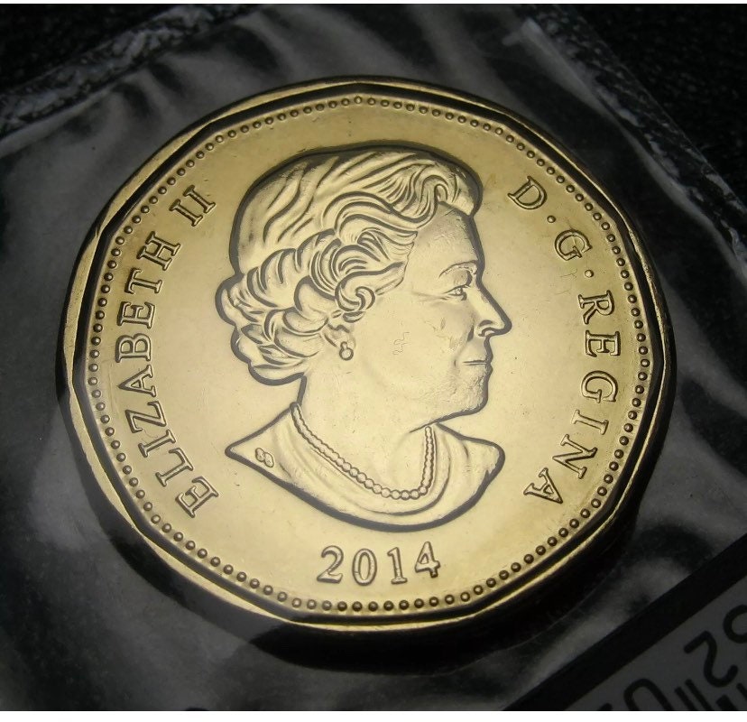 BU directly from mint roll CANADA 2014 New 1 dollar LOONIE 