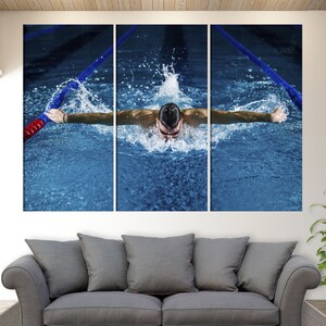 Swimming Wall Art, Swimming Canvas Print, Water Pool, Swimming Motivation, Swimming Canvas Art