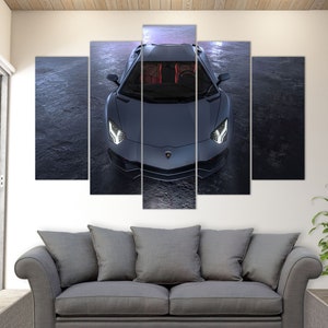Lamborghini Aventador Canvas Print, Sport Cars Wall Art, Lamborghini Print, Lamborghini Fan Gift, Lamborghini Wall Art