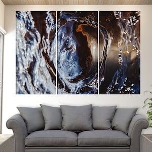Abstract Water Canvas Print, Abstract Wall Art, Water Print, Water Canvas Art