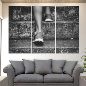 Running Wall Art, Running Canvas Print, Fitness Wall Art, Running Motivation, Fitness Canvas Art