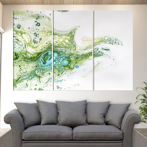 Contemporary Painting Canvas Print, Fluid Painting, Abstract Wall Art, Abstract Canvas Print