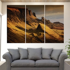 Isle Of Skye Cliffs Canvas Print, Mountains In Scotland Canvas Print, Scotland Wall Art