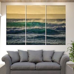 Ocean Wall Art, Ocean Canvas Print, Ocean Waves Canvas Art