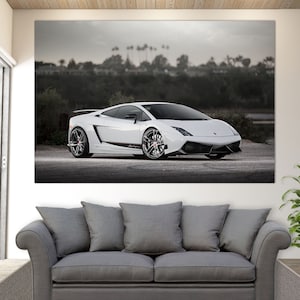 Lamborghini Gallardo Superleggera Canvas Print, Sport Cars Wall Art, Lamborghini Print, Lamborghini Fan Gift, Lamborghini Wall Art