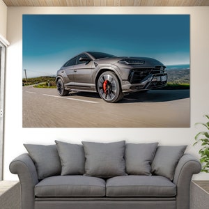 Lamborghini Urus Canvas Print, Lamborghini Wall Art, Sport Cars Wall Art, Lamborghini Urus Print, Lamborghini Fan Gift