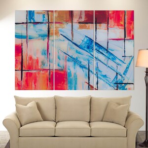 Contemporary Painting Canvas Print, Abstract Wall Art, Abstract Canvas Print