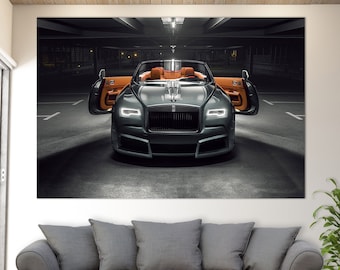 Rolls-Royce Dawn Canvas Print, Luxury Cars Wall Art, Rolls-Royce Print, Rolls-Royce Wall Art