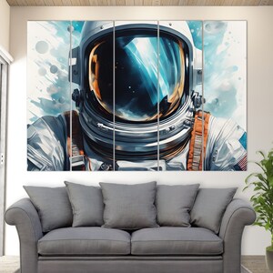 Astronaut Canvas Print, Space Wall Art, Space Canvas Art