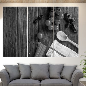 Spaghetti Print, Pasta Wall Art, Pasta Canvas Print, Pizzeria Wall Decor, Italian Restaurant Decor, Cook Gift