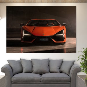 Lamborghini Revuelto Evo Canvas Print, Lamborghini Wall Art, Sport Cars Wall Art, Lamborghini Print, Lamborghini Fan Gift