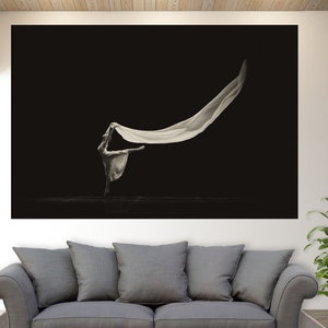 Ballerina Canvas Print, Ballet Wall Art, Ballerina Gift, Ballet Studio Wall Decor