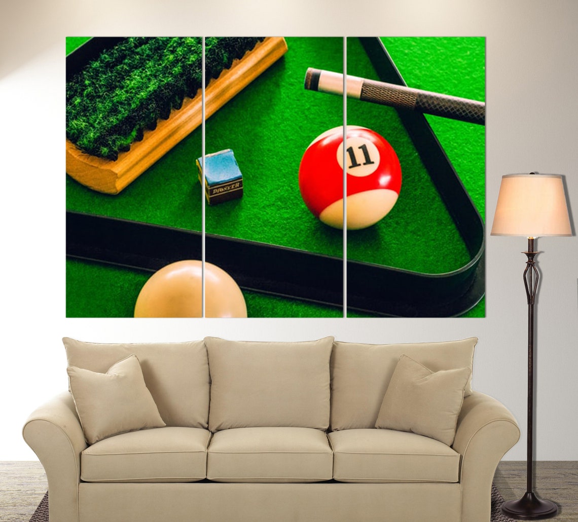 Billiards Canvas Art Billiards Room Decor Billiards Print Etsy