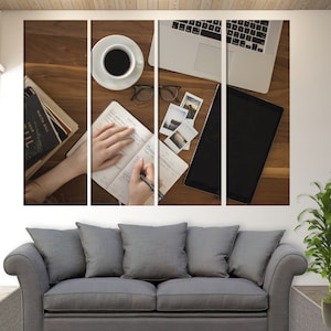 Work Space Canvas Wall Art, Office Wall Art, Office Wall Decor, Office Canvas Print