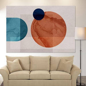 Boho Wall Decor, Modern Abstract Art Decor, Boho Stule Canvas, Geometric Abstract Art, Minimalist Wall Decor, Geometric Wall Art
