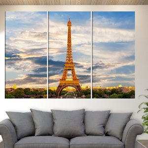 Torre Eiffel, Arte de la Muralla de París, Impresión de lienzo de la Torre Eiffel