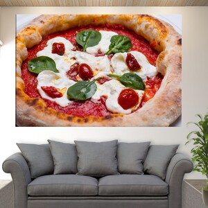 Pizza Canvas Print, Pizza Canvas Wall Art, Pizza Wall Decor, Kitchen Wall Decor