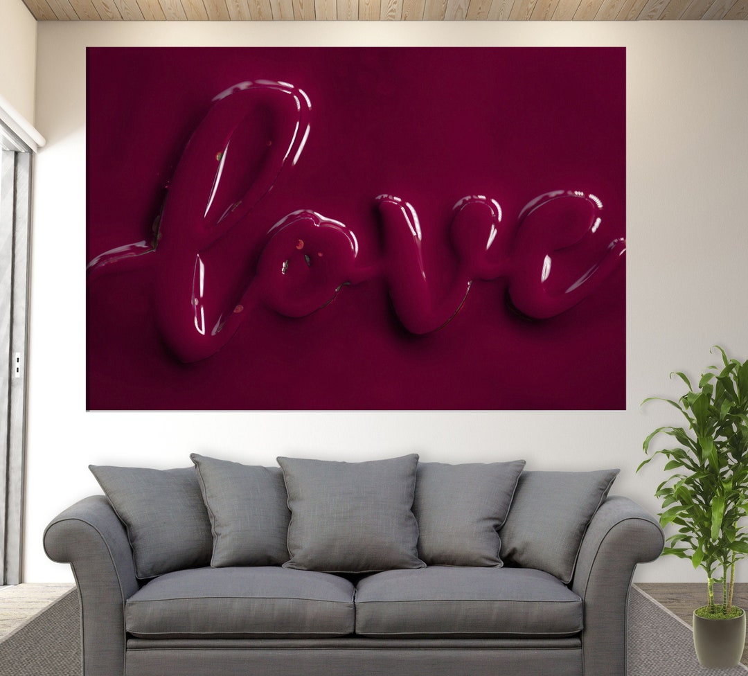 LiebeWandKunst, Liebe Leinwand Druck, romantische Wandkunst