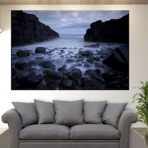 Ocean Wall Art, Rocks In The Ocean Canvas Print, Ocean Canvas Wall Art