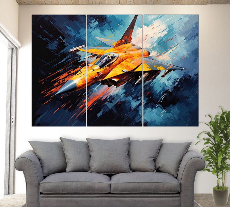 Abstract Fighter Jet, Abstract Art, Abstract Jet, Fighter Jet Canvas ...