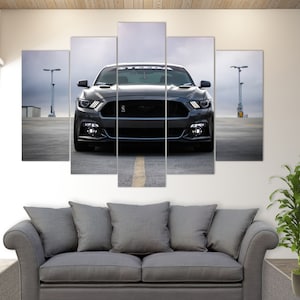 Ford Mustang Shelby Canvas Print, Mustang Wall Art, Ford Mustang Canvas Art